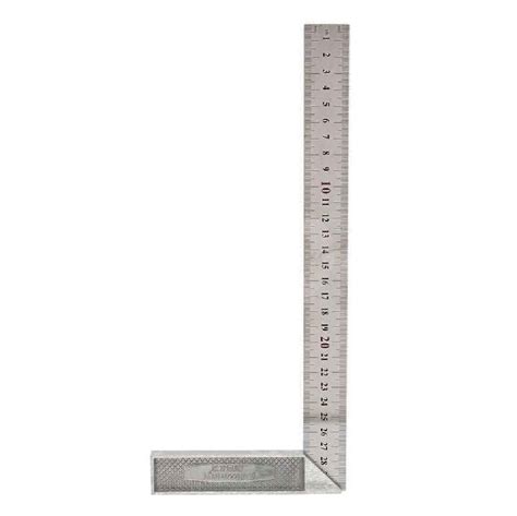 90 Degree 25cm Length Stainless Steel L Square Angle Ruler