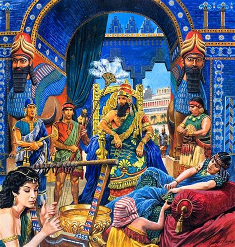 The Court Of Nebuchadnezzar Ii By Roger Payne Ancient Babylon