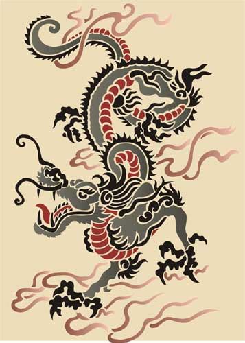 Chinese Dragon Oriental Stencil Designs From Stencil Kingdom