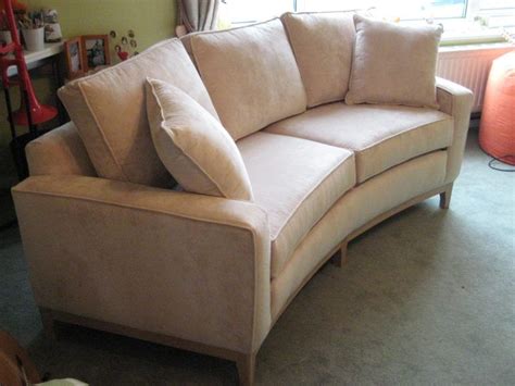 Small Curved Sofa For A Small Upstairs Living Room What A Wonderfully