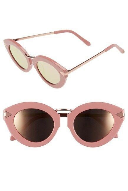 Karen Walker Nwt Lunar Flowerpatch Rose Pink Mirror Sunglasses Retail