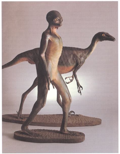 Troodon Sapiens Dinosauroid Sculpture By Dale Russell And Ron Seguin 1982 Canadian Museum