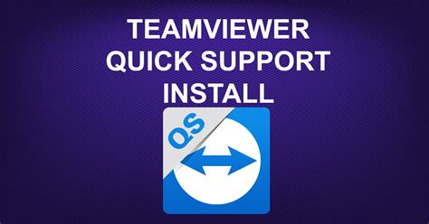 Free download teamviewer 9 quicksupport. TEAMVIEWER QUICK SUPPORT INSTALL