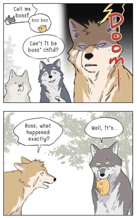 Papa Wolf And Puppy Comic Is Melting Hearts | Dog comics, Wolf comics