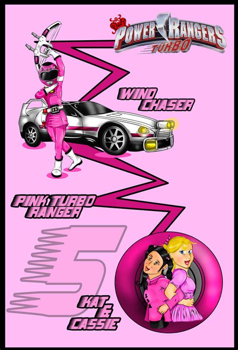 Pink Turbo Ranger Kat And Cassie By Dk Darkkitty On Deviantart