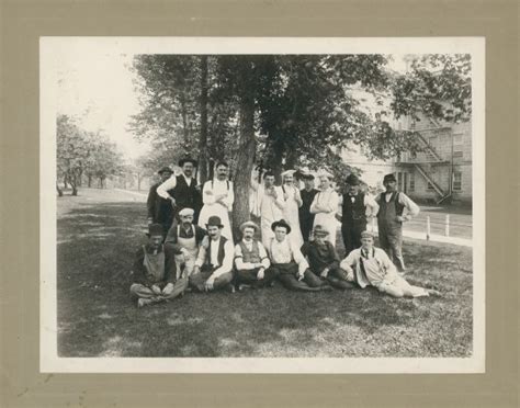 Mendota State Hospital Employees Photograph Wisconsin Historical Society