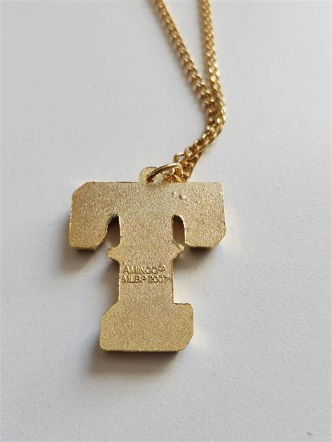 2007 Texas Rangers Gold Pendant Souvenir Necklace By Aminco Ebay