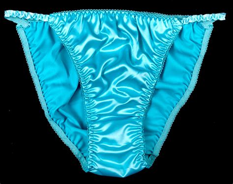 Vintage Satin String Bikini Panties · Green · M6 Panties Lingerie Marinacapebg