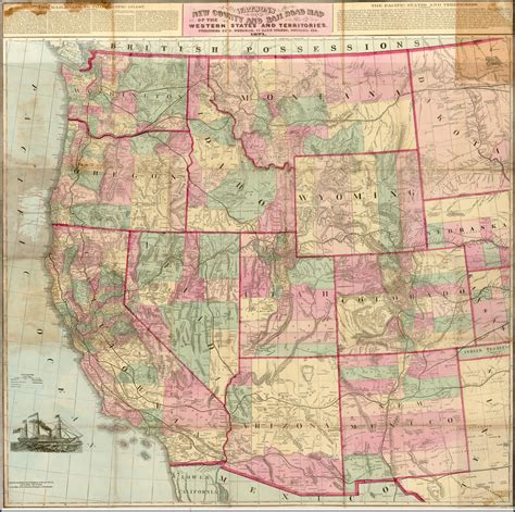 Road Map Of The Western United States United States Map Europe Map