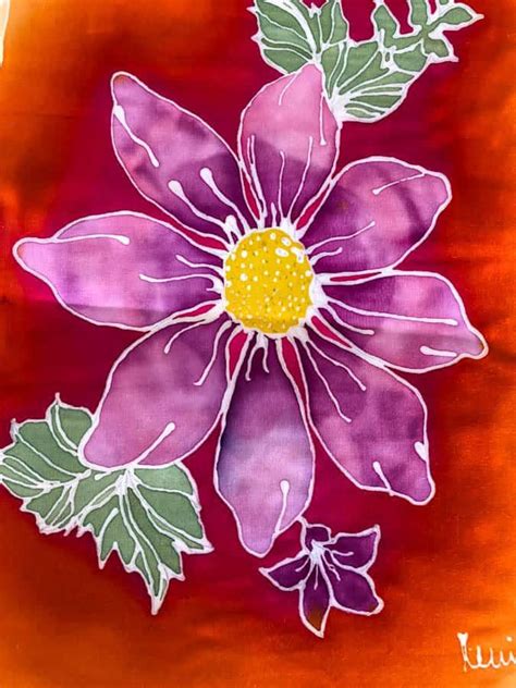 My Batik Painting Batik Art Flower Art Painting Flower Painting