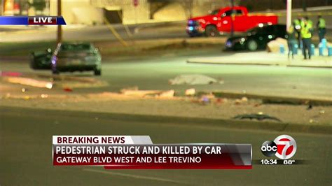 Pedestrian Struck Killed By Car Along Busy East El Paso Street Youtube