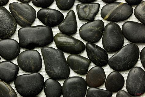 Ash River Rock Black Wholesale Polished Black River Pebbles Stone