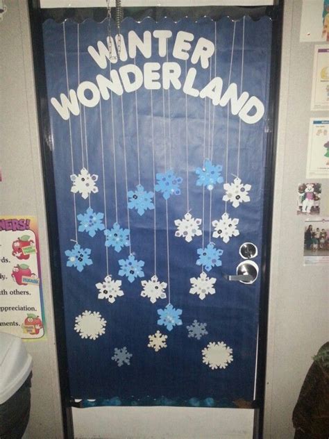 winter wonderland classroom theme   door   preschool