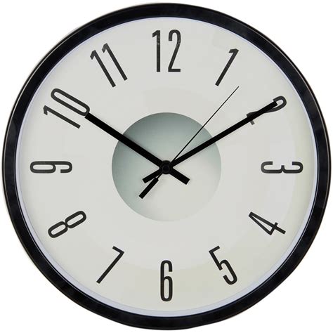 Victory Light Heavy Duty Silent Wall Clock Blackplastic Case Gray