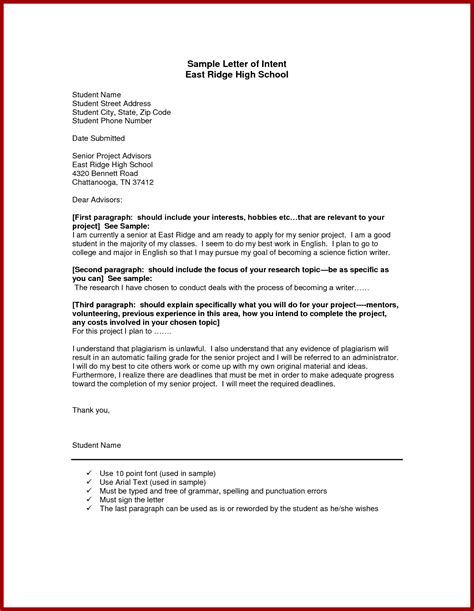 sample letter intent  business application cover loan