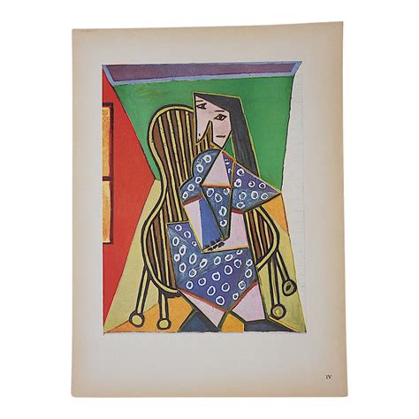Vintage Ltd Ed Modernist Lithograph Pablo Picasso C1946 Folio Size
