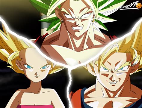 Goku Caulifla Y Kale By Robertdb On Deviantart