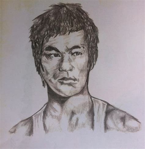 Bruce Lee Drawing By Hellboundink On Deviantart