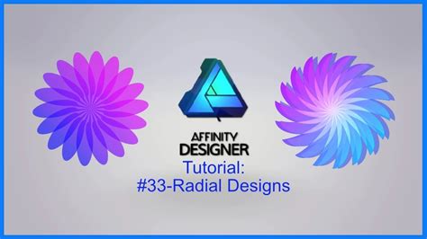 Affinity Designer Tutorial 33 Radial Designs Youtube