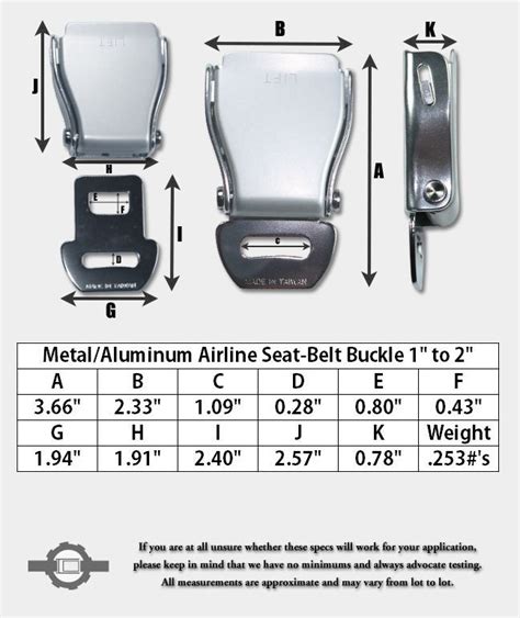 Aluminummetal Airline Seat Belt Buckle Seat Belt Buckle Belt