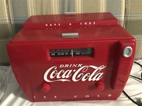old tyme coca cola cooler radio cassette player otr 1949 have a coke ebay