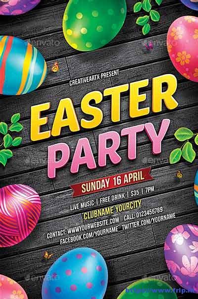 50 Best Easter Party Flyer Print Templates 2020