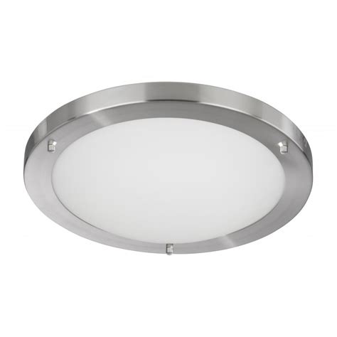 Flush mount lighting is a common ceiling light that can be used anywhere in the home, even in small spaces with low ceilings. Bathroom Lights 10632SS flush ceiling light