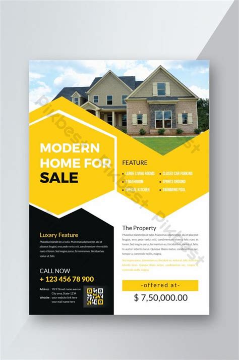 Modern Real Estate Agent Flyer And Poster Template Ai Free Download