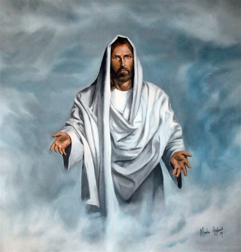 Picture Of Jesus Holding Arms Open In The Clouds God Pictures