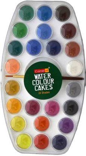 Camel artist water colour set 20ml x 12 shades. Camel Student Watercolor Cakes - 24 Shades offer on ...