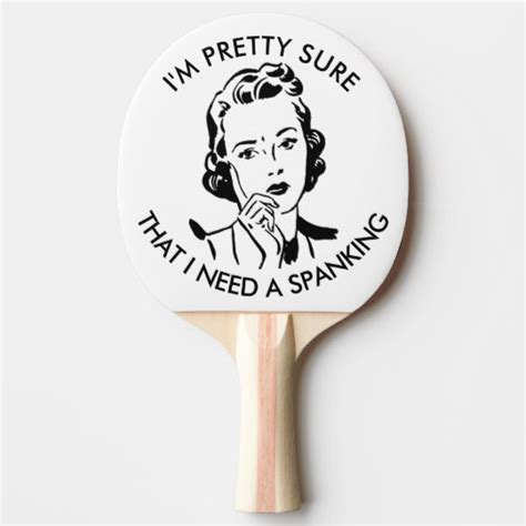 Spanking Retro Housewife Ping Pong Paddles