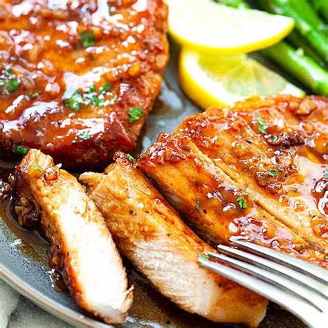 Jump to the juicy skillet pork chops recipe or watch our quick video below showing how we make don't cook chops straight from the refrigerator. Honey Garlic Pork Chops | Recipe in 2020 | Pork, Pork ...