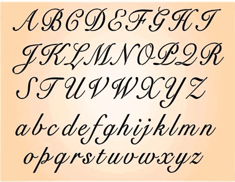 4 Best Images Of Printable Alphabet Script Letters Cursive Font