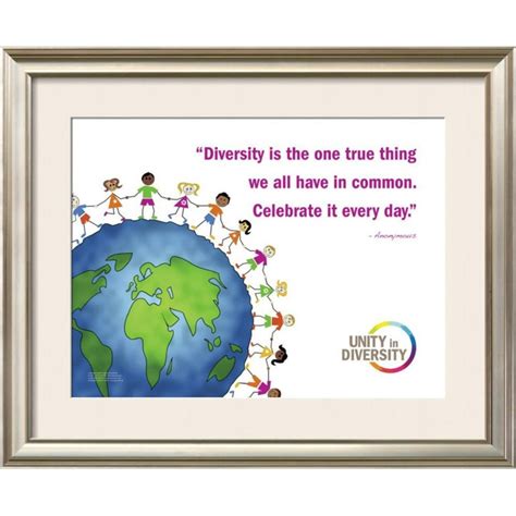 Celebrate Diversity Framed Art Print Wall Art 325x265