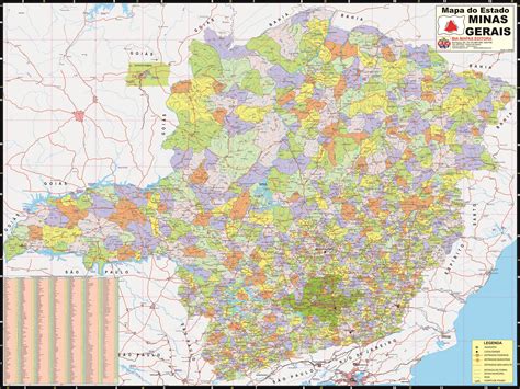 Mapa Politico Minas Gerais Modisedu