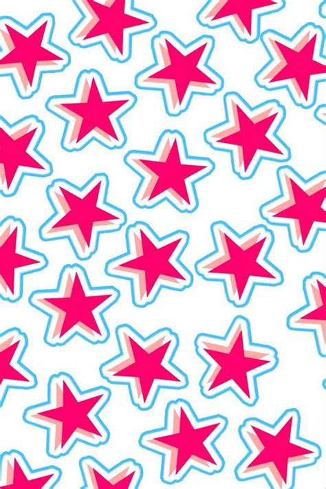 Download Free Pink Preppy Stars Wallpaper