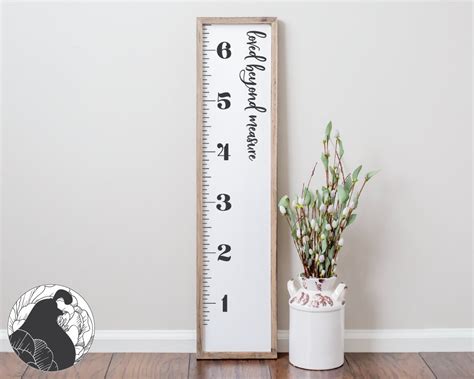 Growth Chart SVG Growth Ruler Cut File 1015280