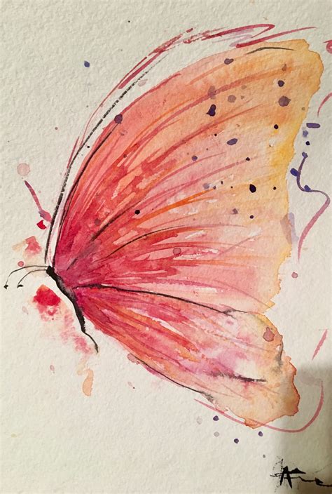 Butterfly Painting Watercolor Flowers Paintings Butterfly Watercolor Watercolor Artwork