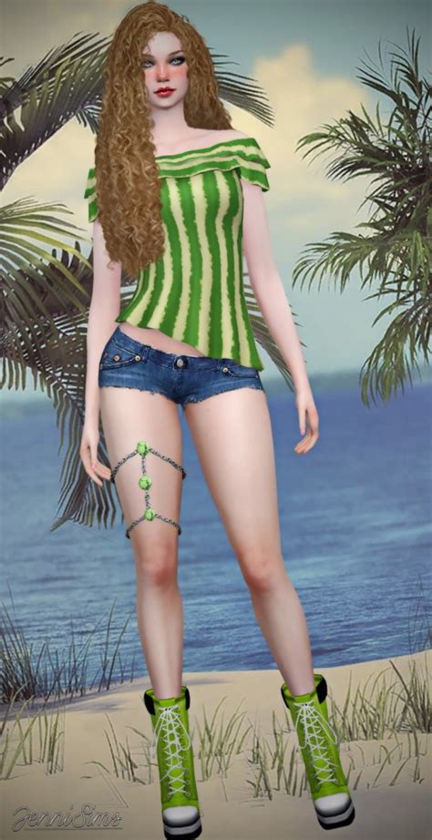 Jenni Sims Top • Sims 4 Downloads