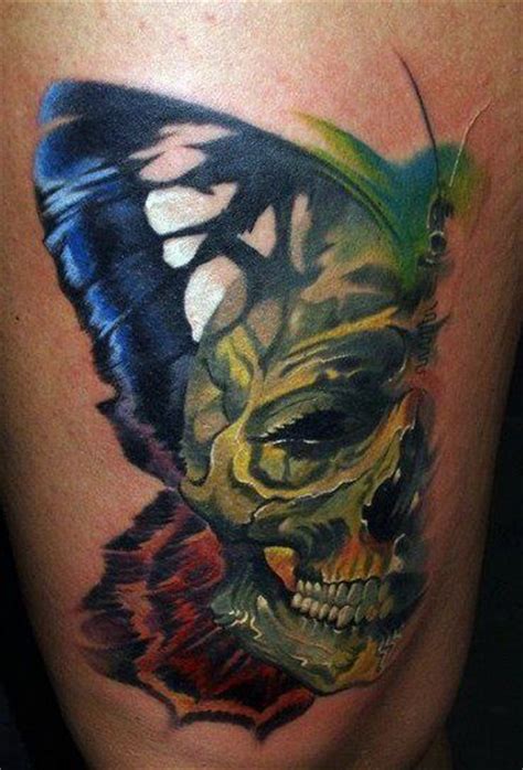 watercolor skull tattoo designs pretty designs