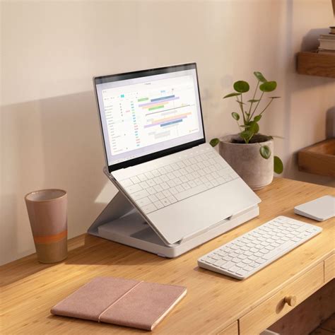 Logitech Casa Pop Up Desk Meja Lipat Portabel Dengan Keyboard Dan