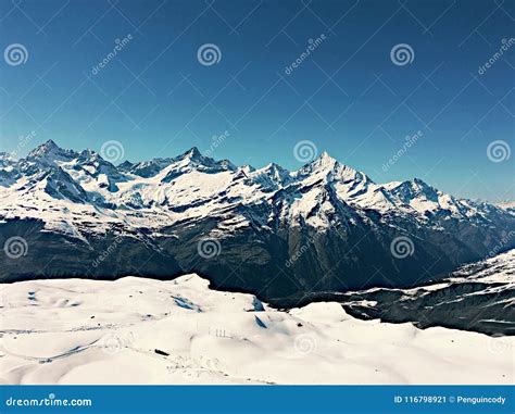 Swiss Alps Landscape Stock Image Image Of Snowy Landscape 116798921