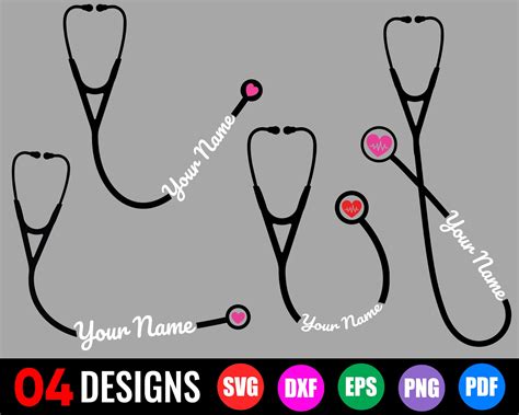 Buy Stethoscope Svg Nurse Svg Personalized Stethoscope Svg Online In