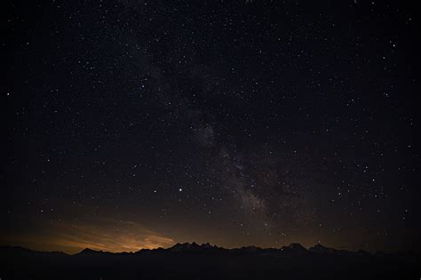 Milchstrasse über Den Alpen Foto And Bild World Sommer Abendstimmung