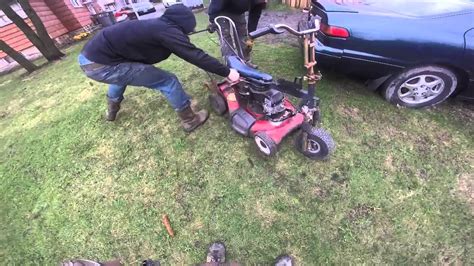 Homemade Riding Lawn Mower Youtube