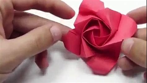 (pic 1) fold in the four corners to the outer creases formed in the first step (pic 2) make another fold diagonally to the crease made by folding down the four corners. How to make origami rose instructions How to make origami ...