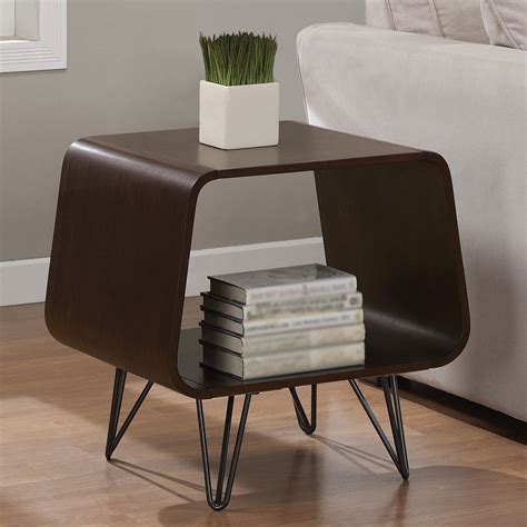 This Retro End Table Brings You Storage And A Table In One Simple Piece