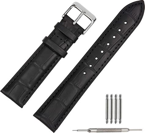 Tstrap Leather Watch Straps Soft Black Brown Alligator Watch Band