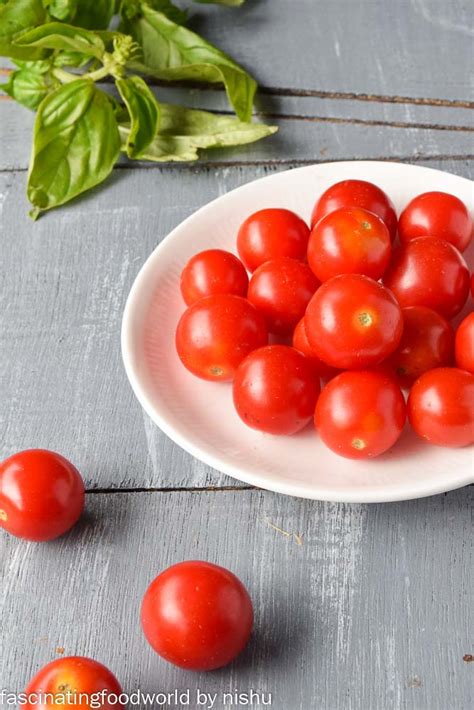 Fascinatingfoodworld Pesto Fusilli With Balsamic Cherry Tomatoes