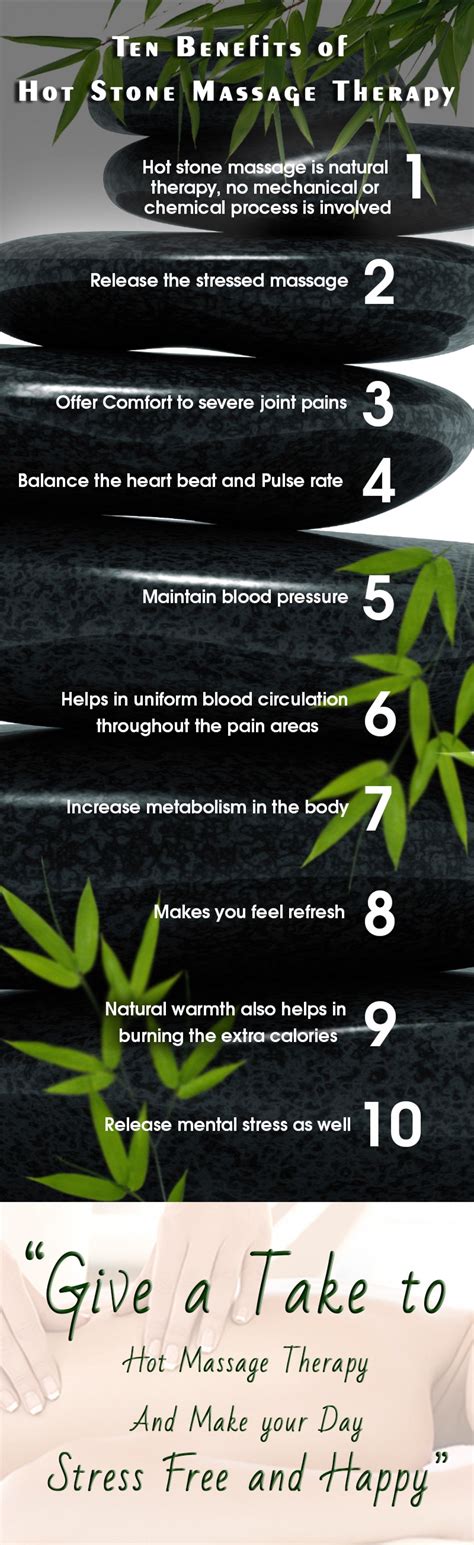 Ten Benefits Of Hot Stone Massage Therapy Infographic Eclectic Heres To Health Pinterest